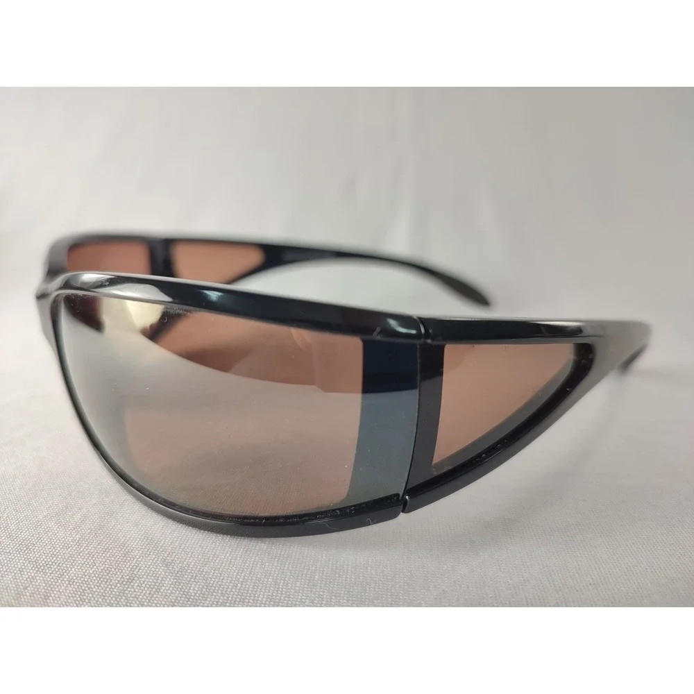 RARE Maui Jim Offshore MJ-444-02 Gloss Black HCL Bronze Polarized NEAR MINT‎